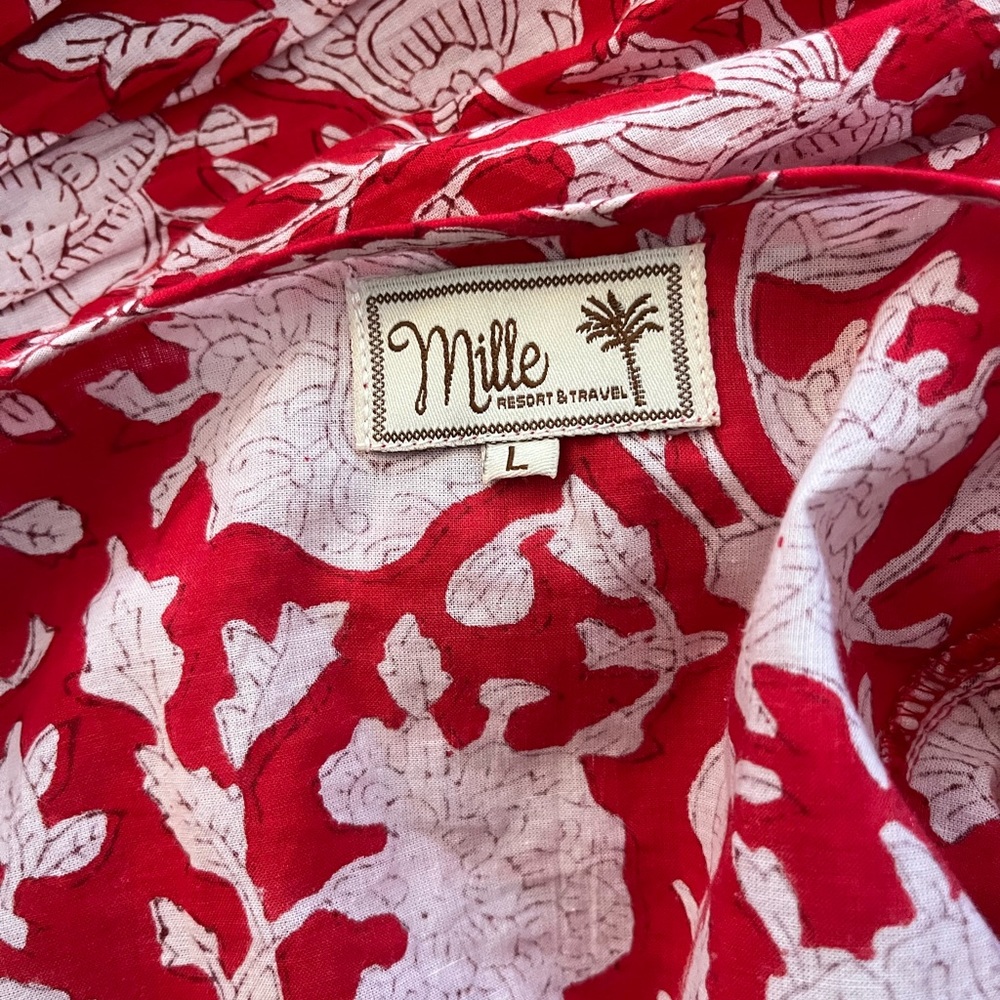 Mille Clementine Dress Red Zinna - Picture 9 of 12